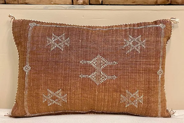 Sabra Kussen uit Marokko bruin 60cm x 40cm incl vulling nr.93336