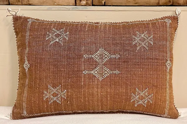 Sabra Kussen uit Marokko bruin 60cm x 40cm incl vulling nr.93337