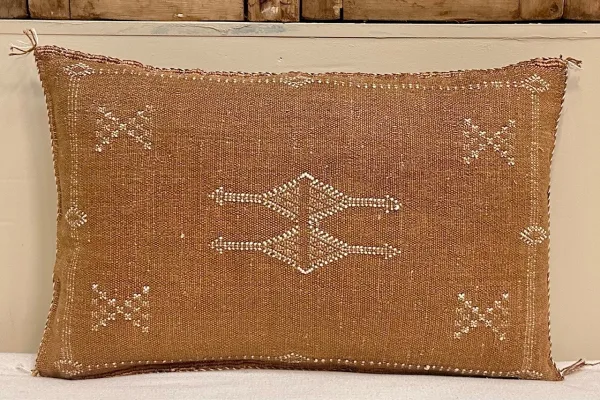 Sabra Kussen uit Marokko bruin 60cm x 40cm incl vulling nr.93338