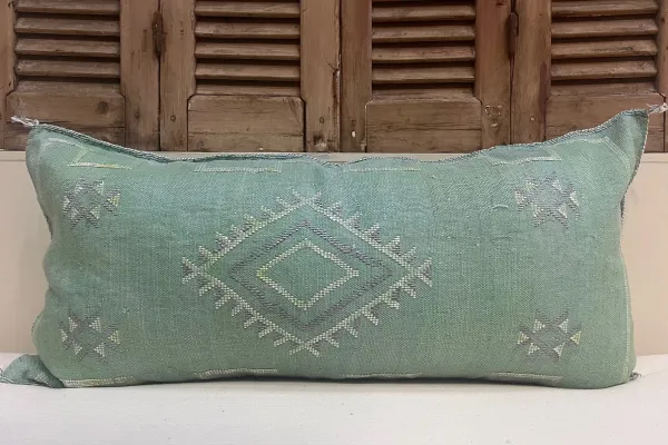 Sabra Kussen uit Marokko Groen 100cm x 50cm incl vulling nr.63021