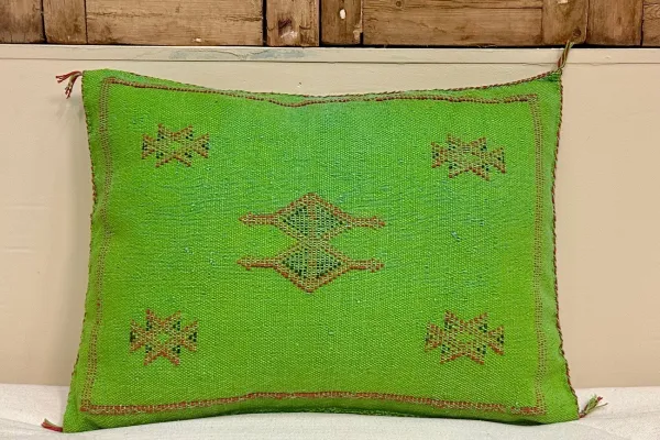 Sabra Kussen uit Marokko groen 60cm x 40cm incl vulling nr.93374
