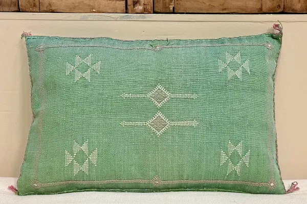Sabra Kussen uit Marokko groen 60cm x 40cm incl vulling nr.93375
