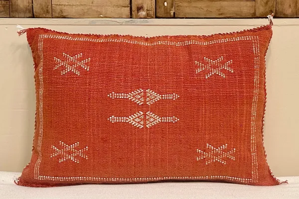 Sabra Kussen uit Marokko oranje 60cm x 40cm incl vulling nr.93346