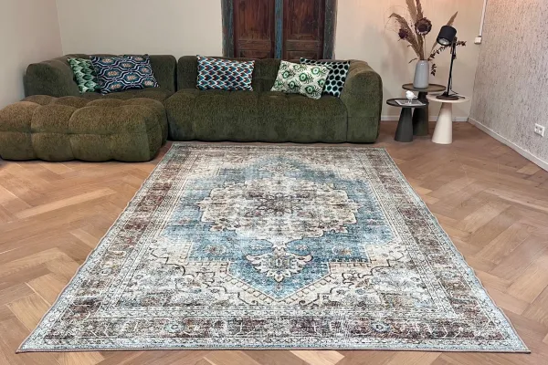 SALE Vintage look vloerkleed in diverse maten nr 19040