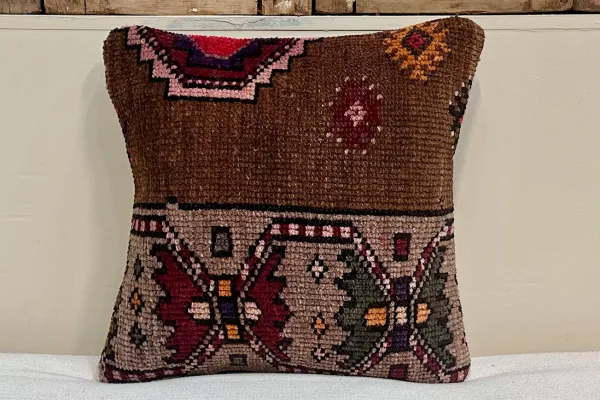 Kelim kussen uit Turkije 45cm x 45cm incl binnenkussen Nr.16010