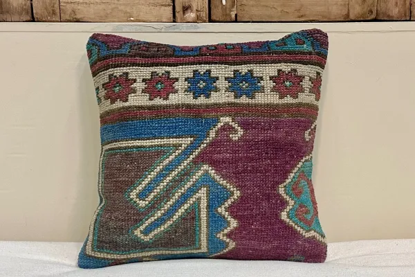 Kelim kussen uit Turkije 40cm x 40cm incl binnenkussen Nr.16019