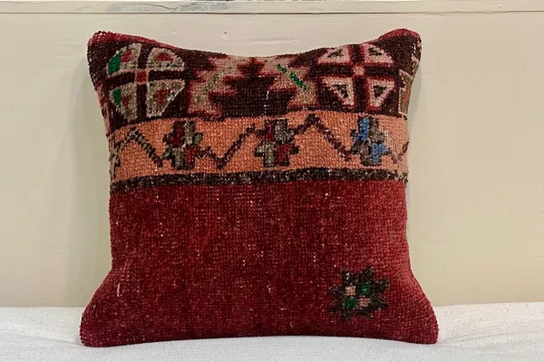 Kelim kussen uit Turkije 40cm x 40cm incl binnenkussen Nr.16025