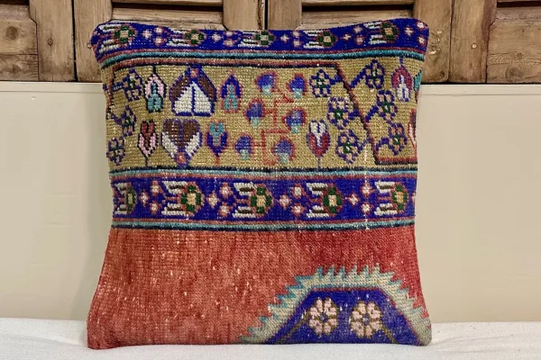 Kelim kussen uit Turkije 50cm x 50cm incl binnenkussen Nr.16035