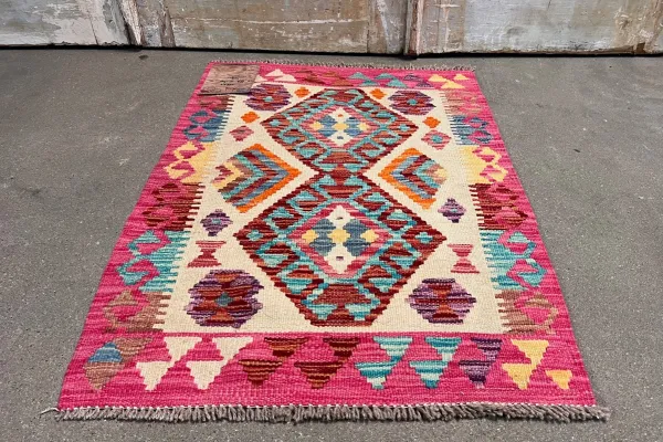 Handgemaakte nieuwe kelim 36657 87cm x 60cm