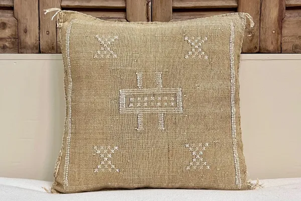 Sabra Kussen uit Marokko bruin 45cm x 45cm incl vulling nr.64030