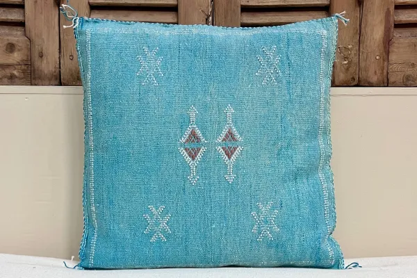 Sabra Kussen uit Marokko blauw 45cm x 45cm incl vulling nr.64052