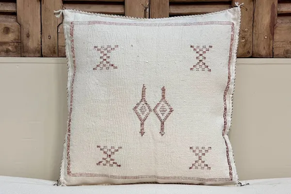 Sabra Kussen uit Marokko wit 45cm x 45cm incl vulling nr.64058