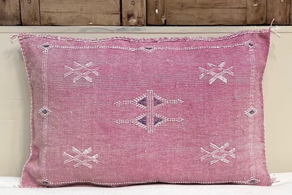 Sabra Kussen uit Marokko roze 60cm x 40cm incl vulling nr.93266