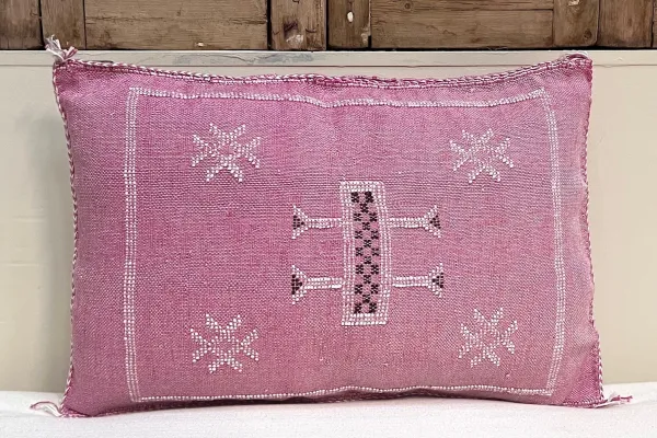 Sabra Kussen uit Marokko roze 60cm x 40cm incl vulling nr.93268