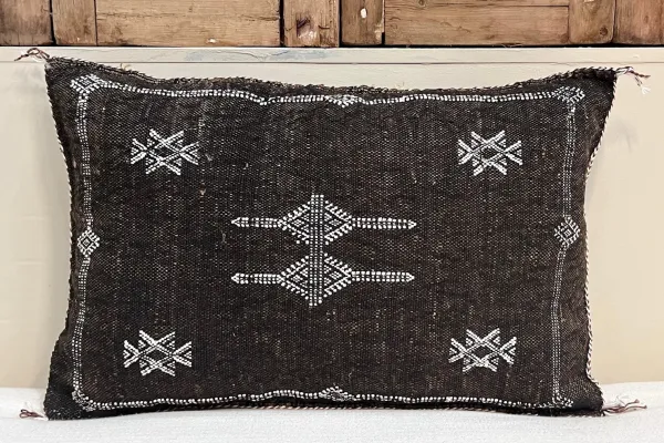 Sabra Kussen uit Marokko bruin 60cm x 40cm incl vulling nr.93280