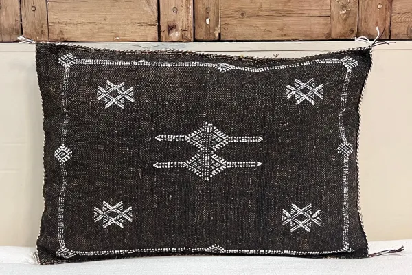 Sabra Kussen uit Marokko bruin 60cm x 40cm incl vulling nr.93282