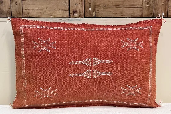 Sabra Kussen uit Marokko rood/oranje 60cm x 40cm incl vulling nr.93330