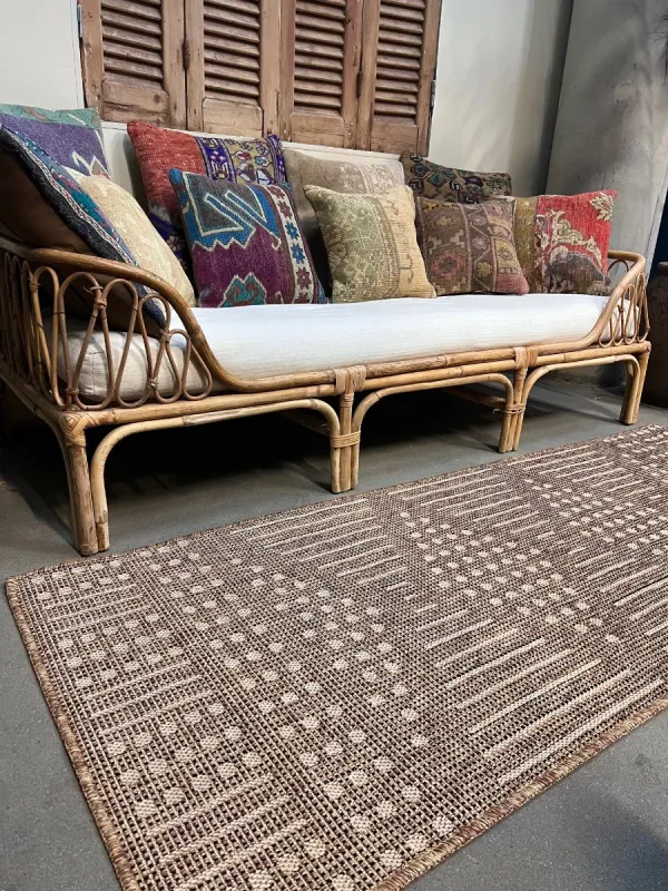 jute look loper voor binnen en buiten gebruik (200cm x 80cm) nr.8673