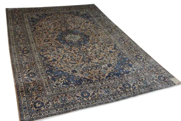 Vintage Kashmar vloerkleed uit 1970, nr.13402, 343cm x 237cm 