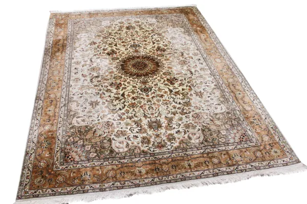 Kasjmir vloerkleed met zijde, nr.59681, 245cm x 173cm
