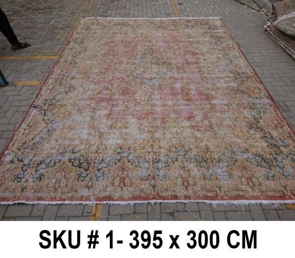 Vintage vloerkleed, nr.62330, 395cm x 300cm Dit kleed verwachten we half oktober binnen