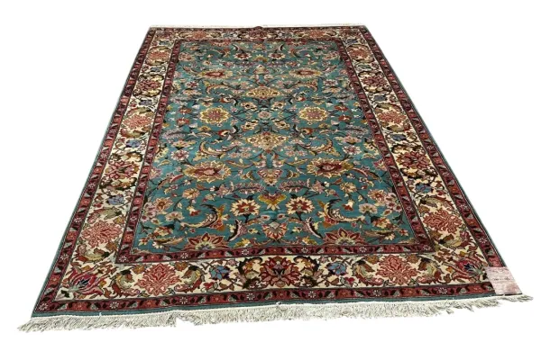 Ongeschoren Tabriz vloerkleed, nr.30321 310cm x 196cm 