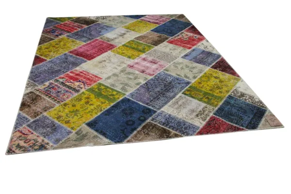 patchwork vloerkleed diverse kleuren nr.14361 300cm x 225cm