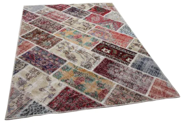 patchwork vloerkleed diverse kleuren nr.35868 233cm x 161cm