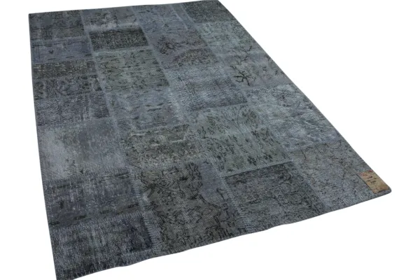 Patchwork vloerkleed grijs 10168 241cm x 170cm 