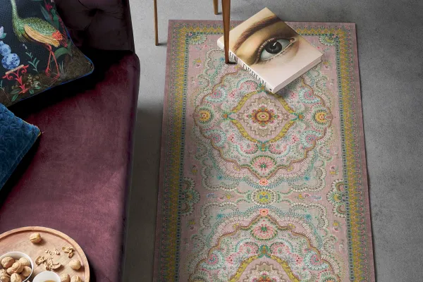 SALE Majorelle by Pip Pastel Pink loper 295cm x 80cm showroom model