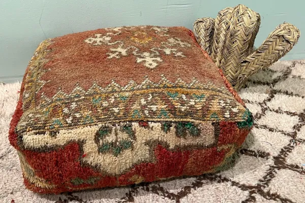 Marokkaanse Poef 60cm x 60cm x 25cm nr: 44044