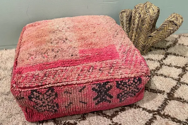 Marokkaanse Poef 60cm x 60cm x 25cm nr: 44067