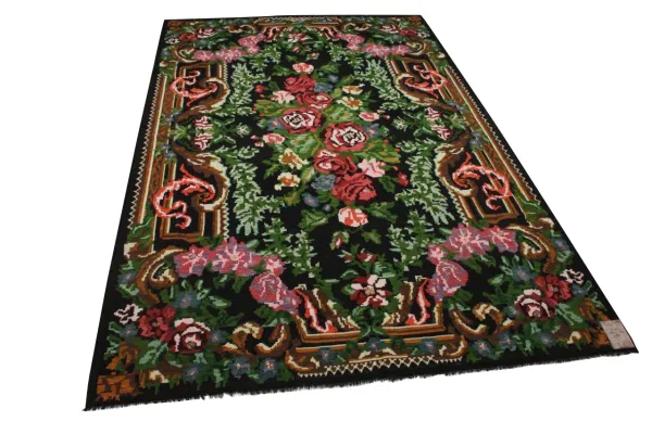 Rozenkelim authentiek, handgeweven in Moldavië 16197 355cm x 232cm 