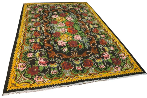 Rozenkelim authentiek, handgeweven in Moldavië 25387 312cm x 210cm 