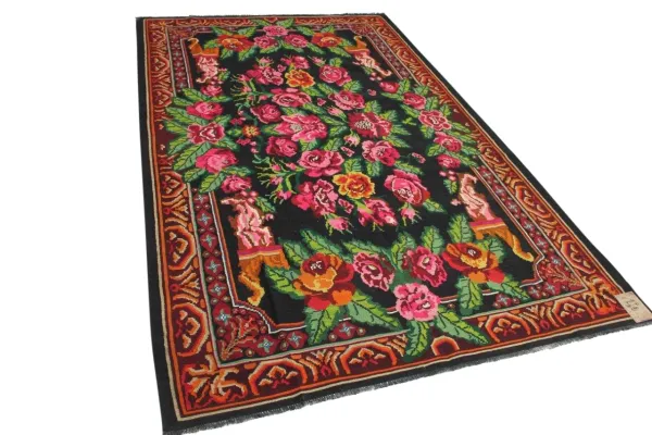 Rozenkelim authentiek, handgeweven in Moldavie  300cm x 193cm 