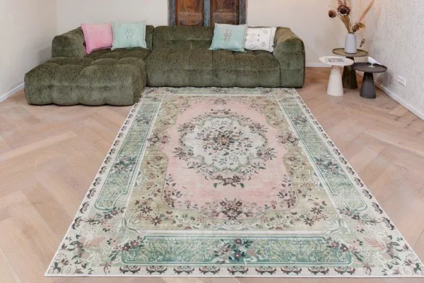 Sale vintage look vloerkleed 180cm x 120cm showroom model