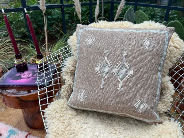 PRE-SALE Sabra style kussen Marokko bruin 45cm x 45cm Verwacht eind Juni