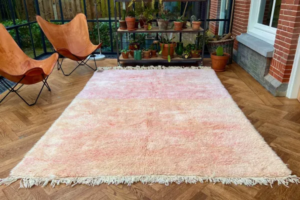 VERKOCHT Beni ouarain roze, oranje 27642 280cm x 200cm 