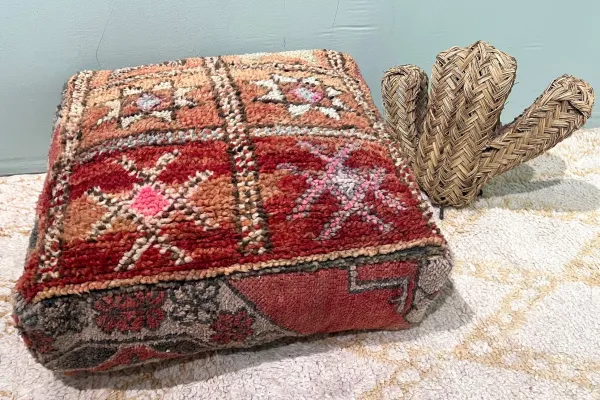 Moroccan Pouf No. 21128 60cm x 60cm x 25cm including filling