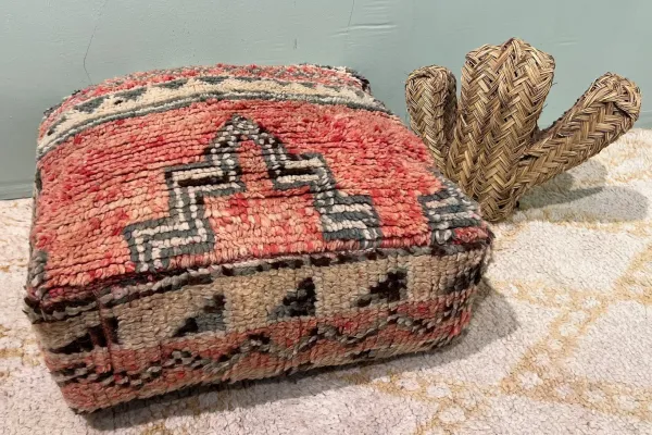 Moroccan Pouf No. 21117 60cm x 60cm x 25cm including filling