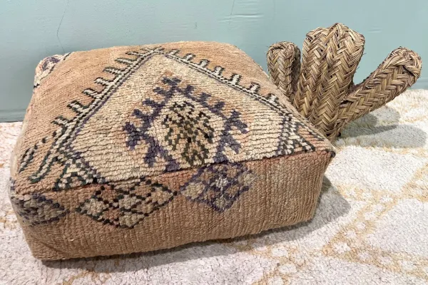 Moroccan Pouf No. 21106 60cm x 60cm x 25cm including filling