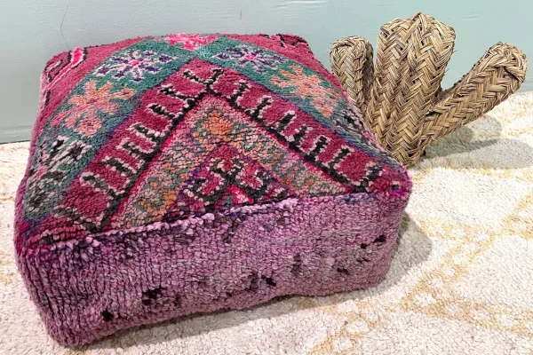 Moroccan Pouf No. 21114 60cm x 60cm x 25cm including filling