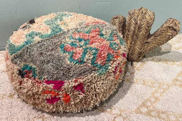 Ronde Marokkaanse Poef nr.22103 60cm x 25cm incl. vulling  