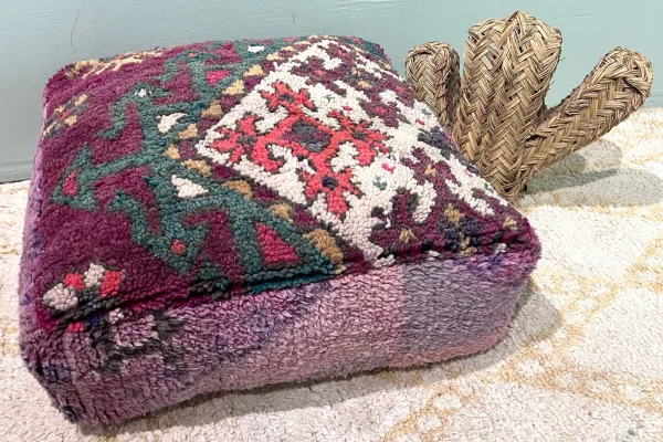 Moroccan Pouf No. 21122 60cm x 60cm x 25cm including filling