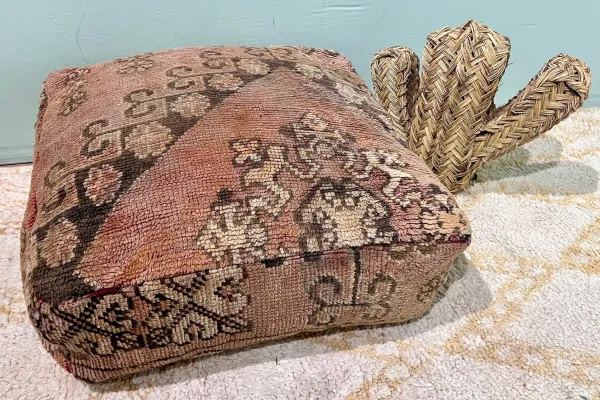 Moroccan Pouf No. 21125 60cm x 60cm x 25cm including filling