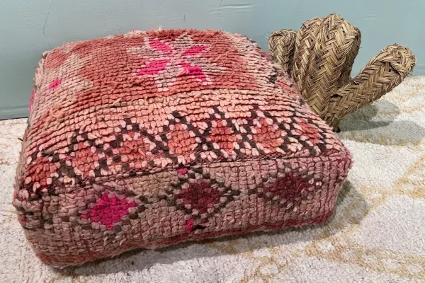 Moroccan Pouf No. 21127 60cm x 60cm x 25cm including filling