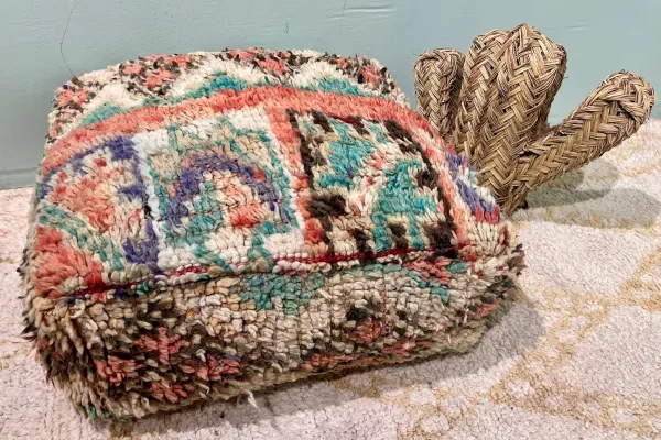 Moroccan Pouf No. 21129 60cm x 60cm x 25cm including filling