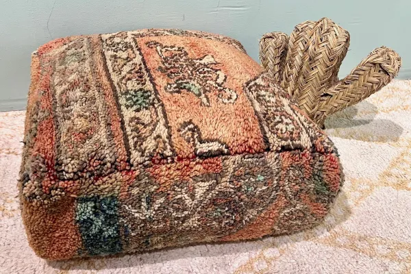 Moroccan Pouf No. 21126 60cm x 60cm x 25cm including filling