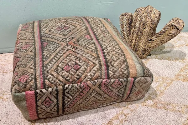 Moroccan Pouf No. 77100 60cm x 60cm x 25cm including filling