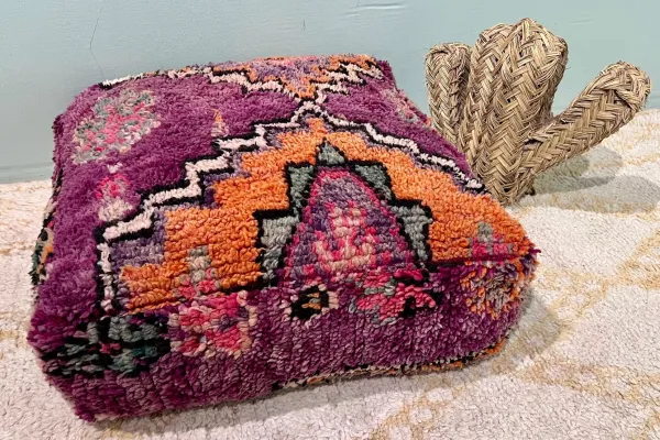 Moroccan Pouf No. 77103 60cm x 60cm x 25cm including filling